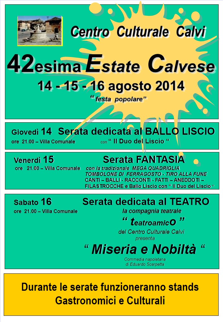 Estate Calvese 2014